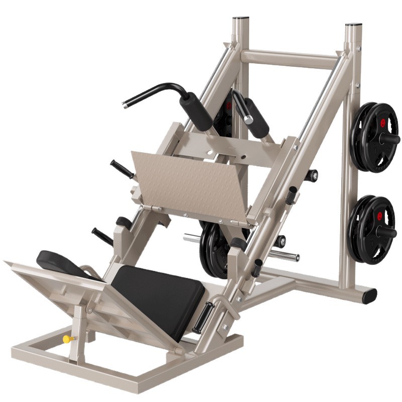 Yulong de doble uso comercial máquina de pedal inverso entrenador pedal de marcha atrás 45 grados oblicua máquina de sentadilla equipo de fitness merluza en cuclillas máquina