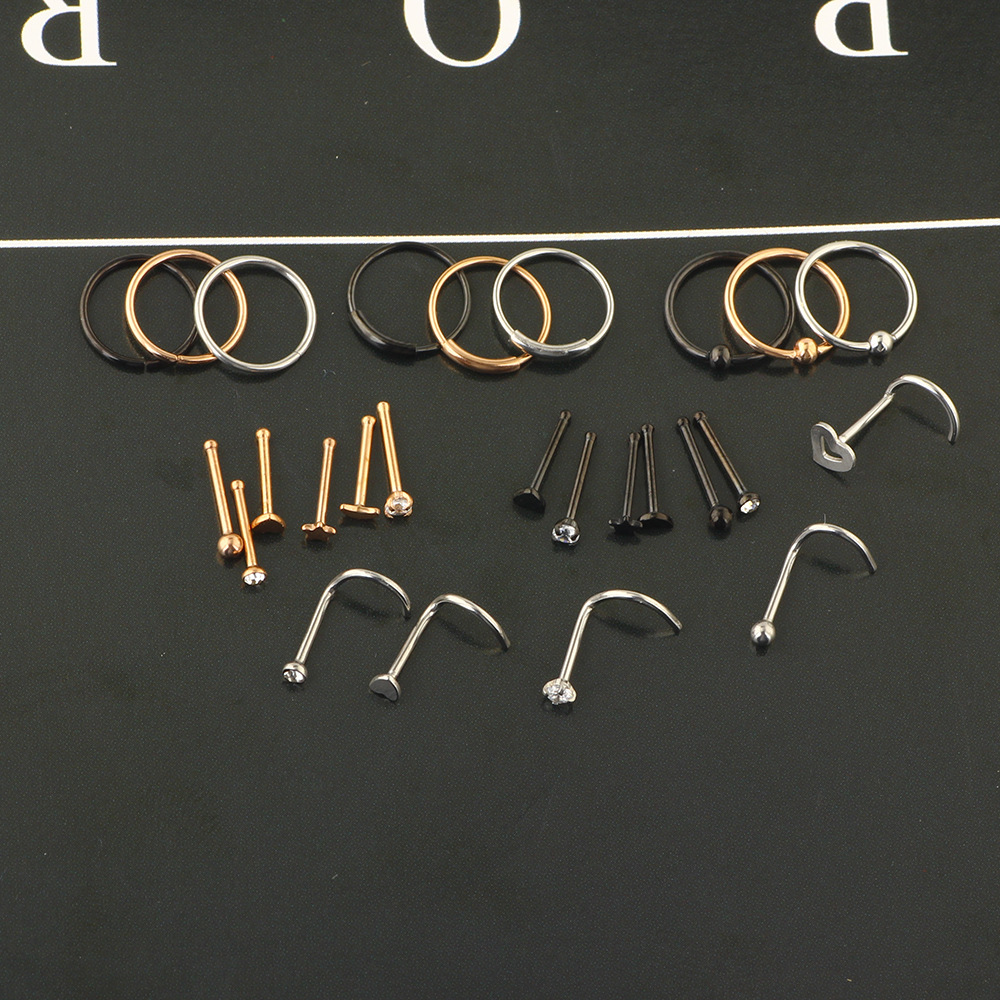 16G labret stud size and finish detail