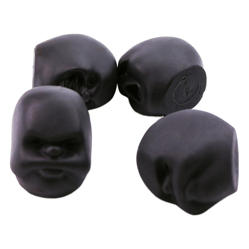 Venta caliente transfronteriza expresión divertida cara muñeca Oficina descompresión pellizcar música juguete TPR eliminando Qi Bola de cara humana