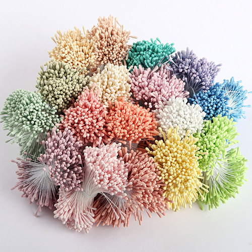 Multi-color optional 2mm matte flower stamen hair accessories flower heart bud flower handmade DIY artificial flower material