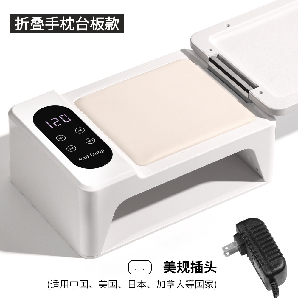 Lámpara de terapia de uñas multifuncional 96 lámpara gran espacio de máquina de terapia de uñas de goma de manivela