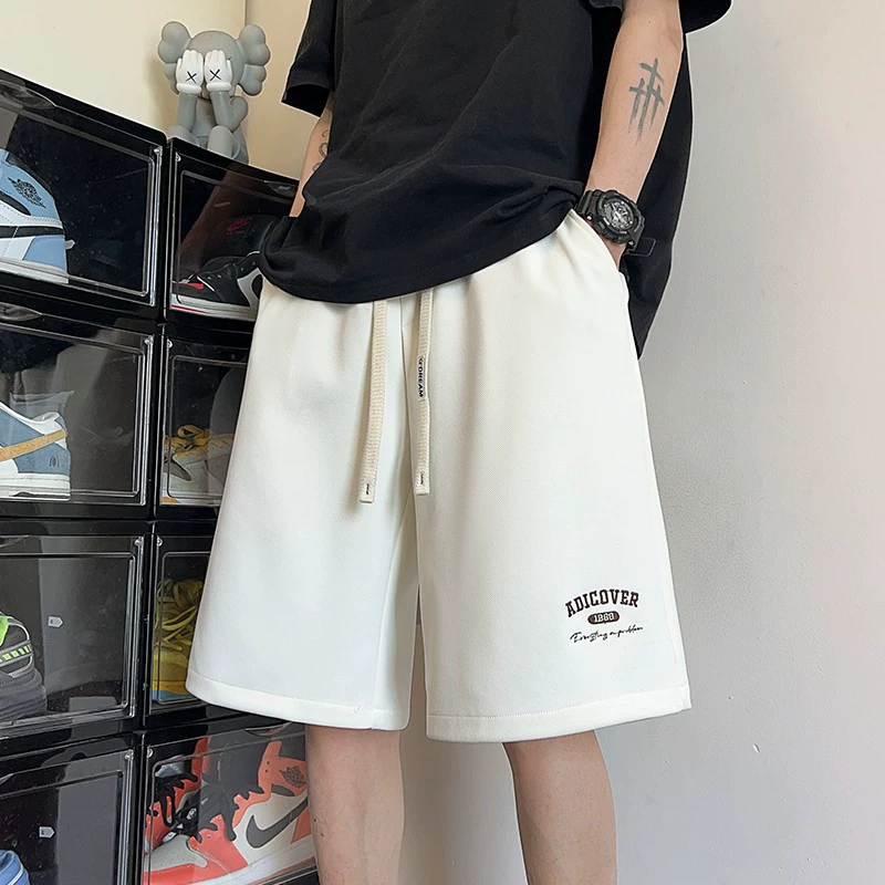 Американские шорты мужские 2025 лето новые прямые брюки пара повседневные брюки свободные спортивные брюки