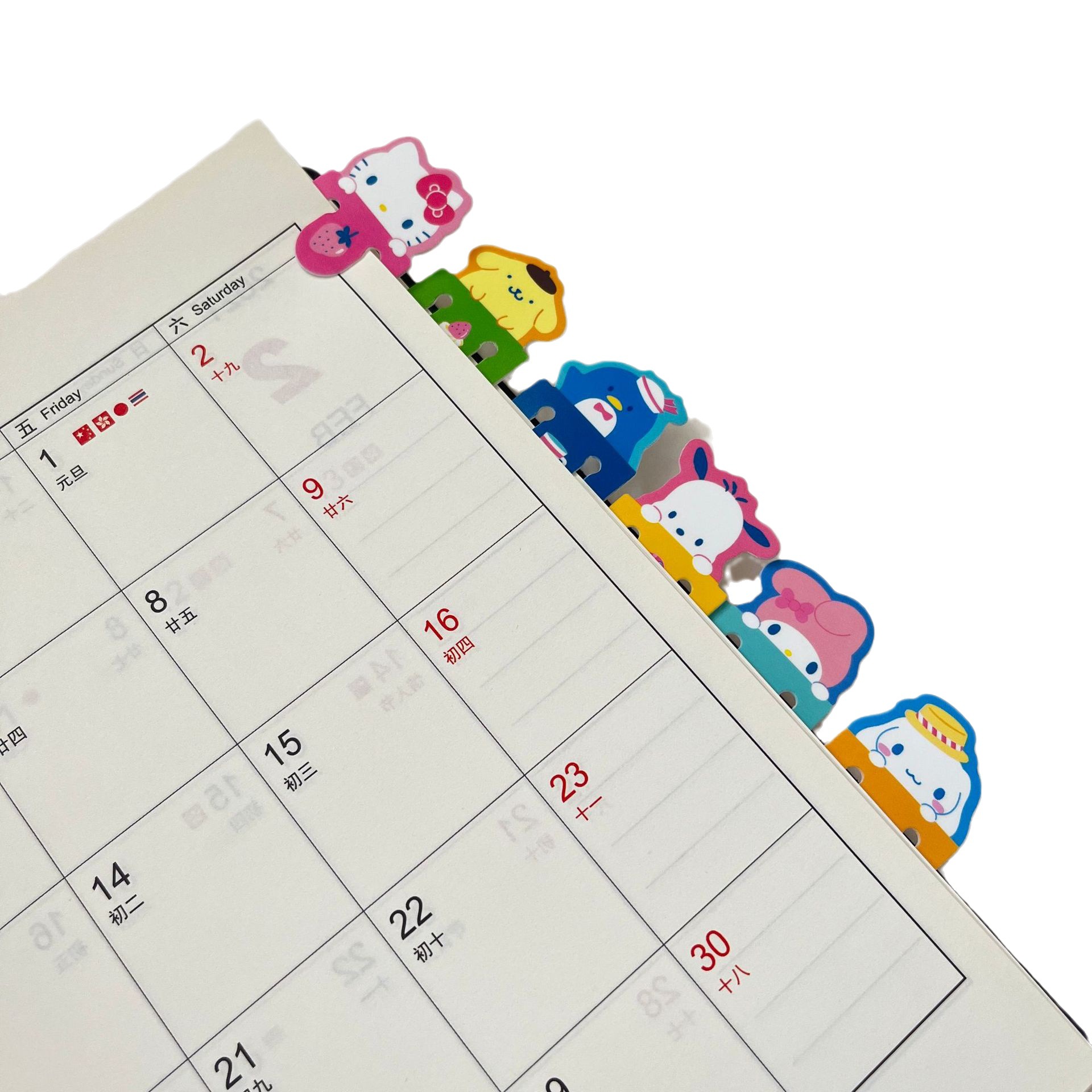 Dibujos animados pp marcador niña lindo mini hueco plug-in marcador libro de texto nota novela clip de libro