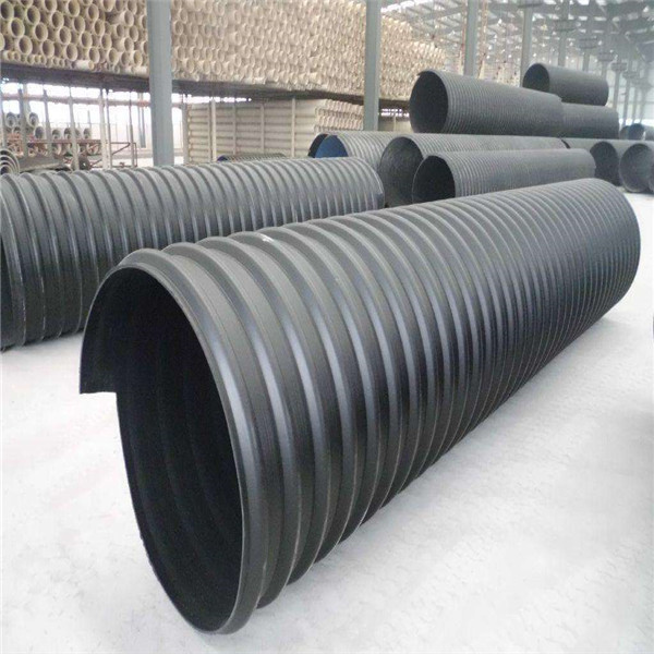 喜马管业 吐鲁番SN8钢带增强聚乙烯螺旋波纹排污管/大口径dn600