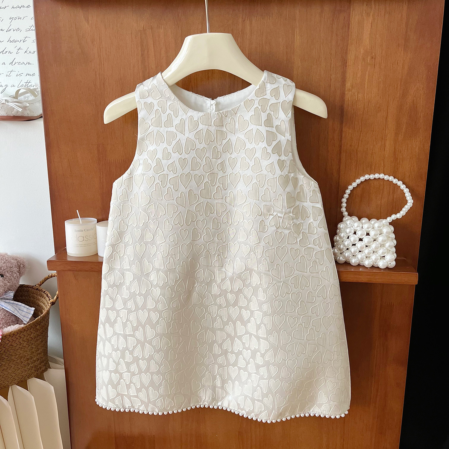2024 Summer New Korean Edition Sleeveless Girl's Back Bow Style Children's Dress 24103_voghion.com