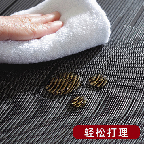 New Chinese-style PVC tea seat Zen-themed table flag waterproof tea table runner Chinese-style long tea table mat tea table runner pad