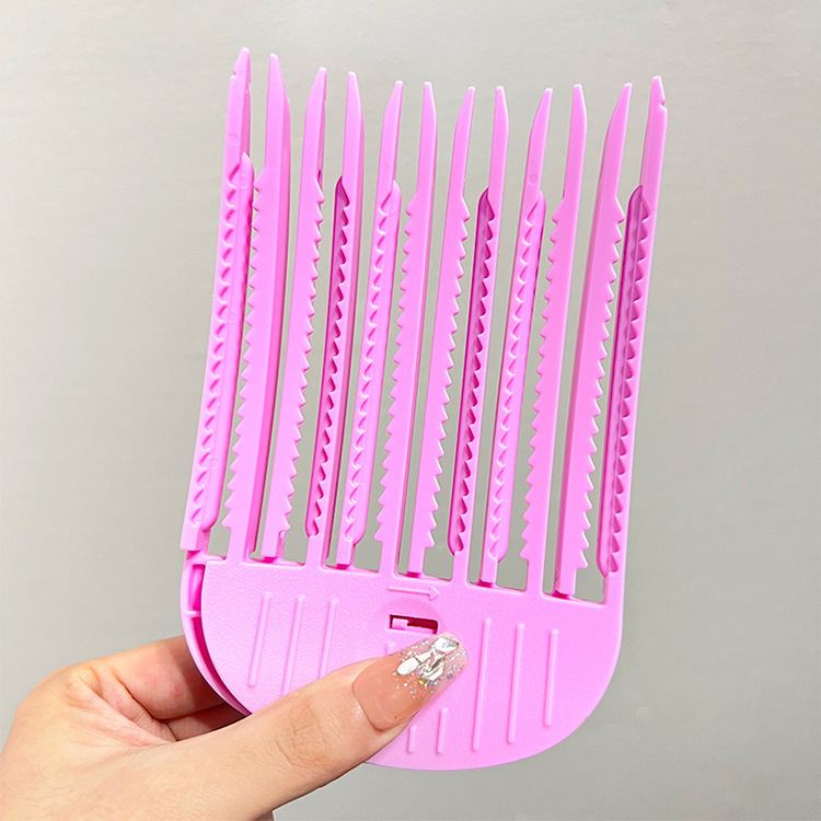爆発的な風のプラスチックの櫛の髪の根のヘアピンの女性の高い頭の頂は髪のふわふわしている神器の額の前髪のふわふわしている髪飾りを傷つけません。|undefined