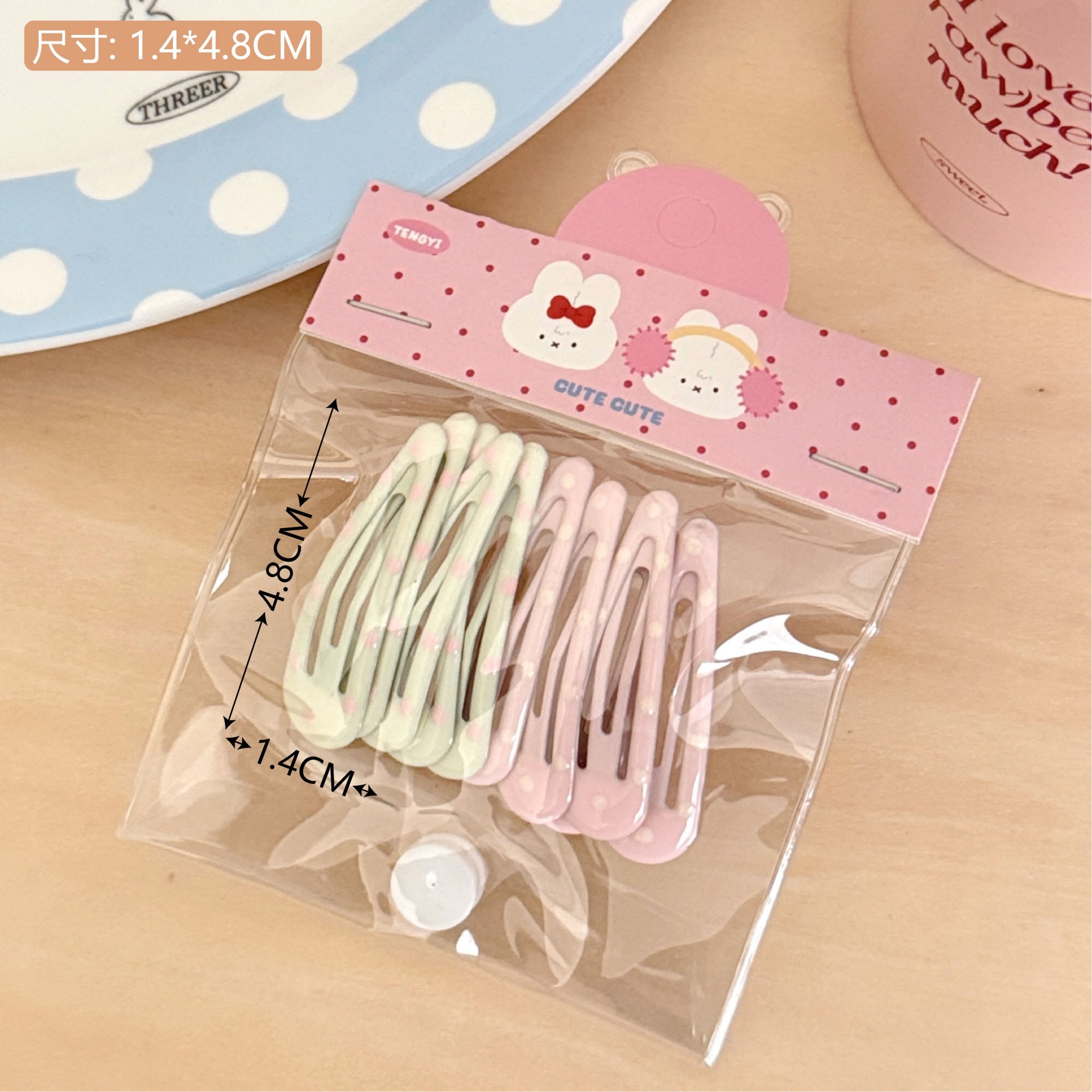 Retro ondulado punto arco clip de cabello boca nicho diseño clips de buía clip de cabello corazón de una niña joyas de cabello