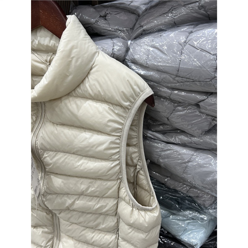 Youjia2025 otoño y invierno chaqueta de pluma ligera de caballo corto 90 chaleco blanco pluma de pluma de tamaño grande ocio versátil