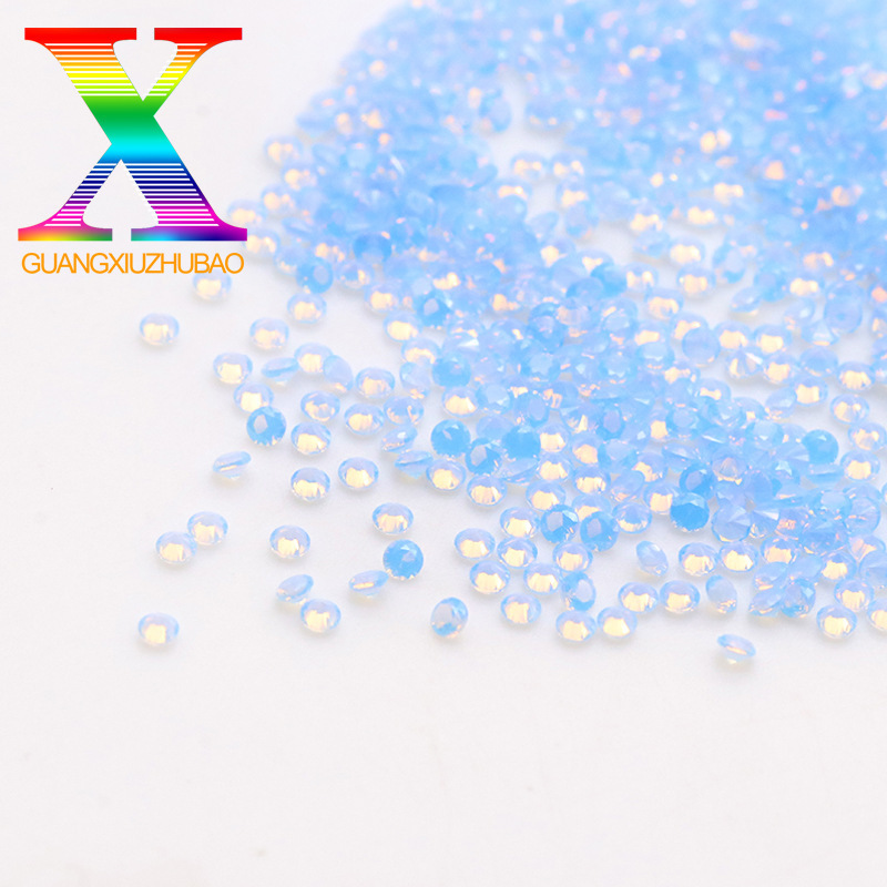 Source price factory wholesale synthetic blue opal spot stock size 0.9-4.25mm boutique bare stone