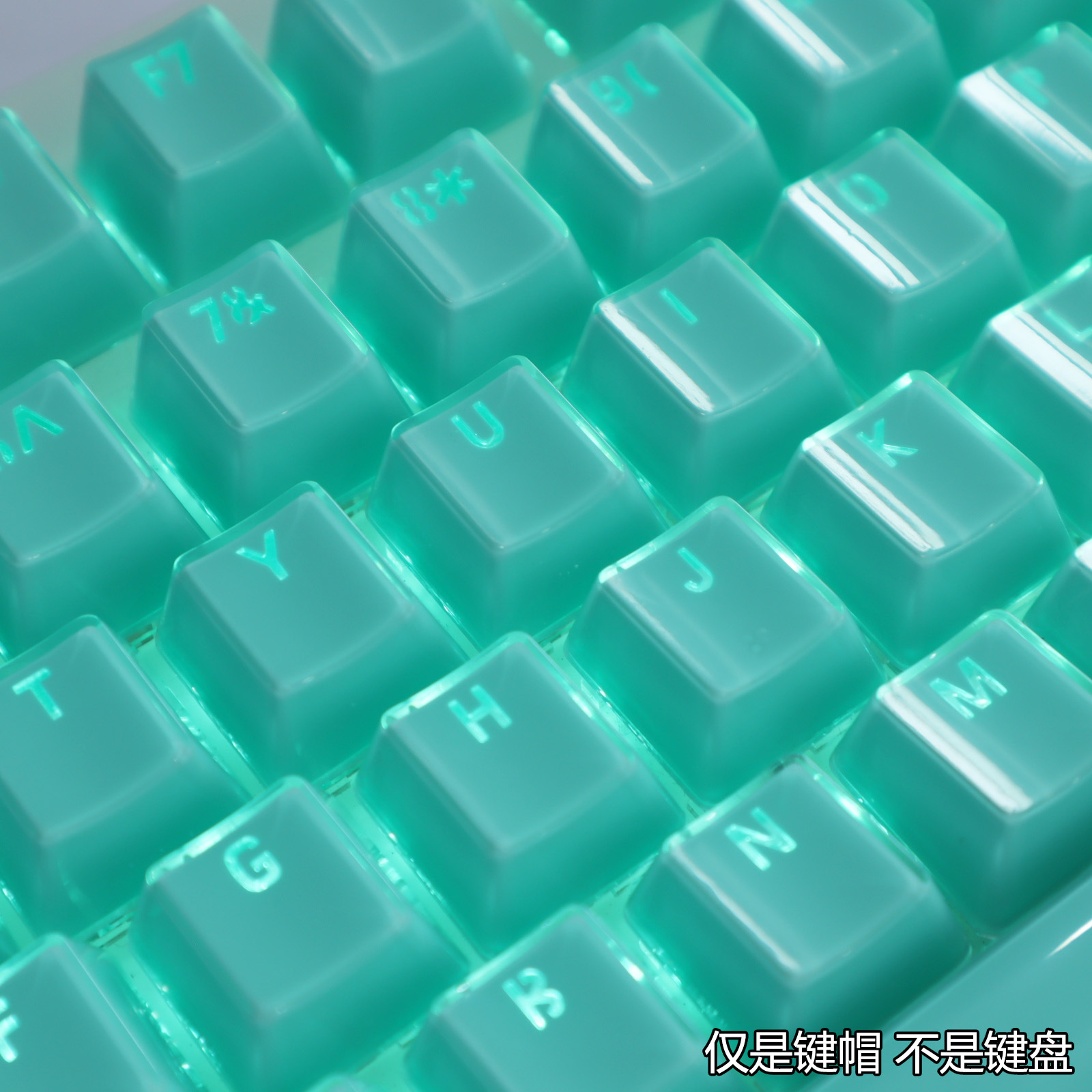 Capas de teclado mecánico personalizado cuadrado punk chica polvo de cristal de color transparente caracteres luminosos 104 teclas capas de teclado