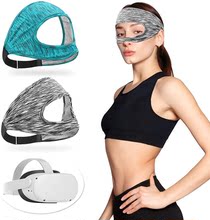 跨境新款VR眼鏡配件頭戴式透氣防汗帶防滑面罩虛擬現實訓練VR眼罩