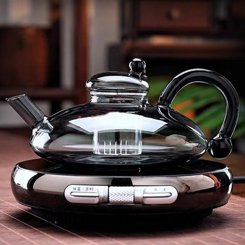 Stove for Boiling Tea and Water, High Temperature Resistant Electric Ceramic Stove for Boiling Tea, Teapot, Household Electric Stove, Glass Tea Set