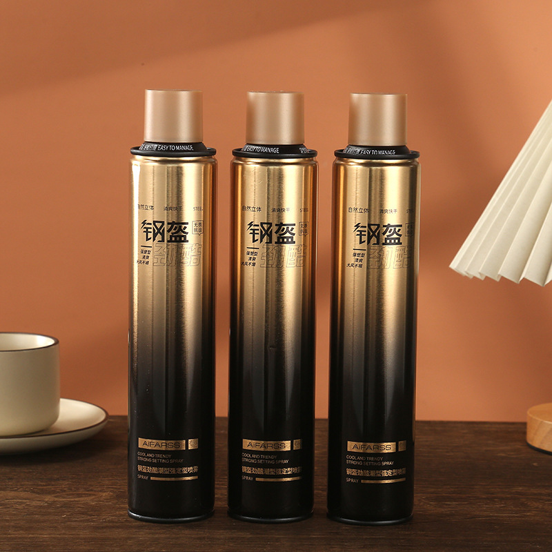 Love Hair Steel Helmet Cool Trendy Strong Styling Spray Makeup Artist Hair Salon Styling Dry Gel Extra Strong Styling Hair Gel