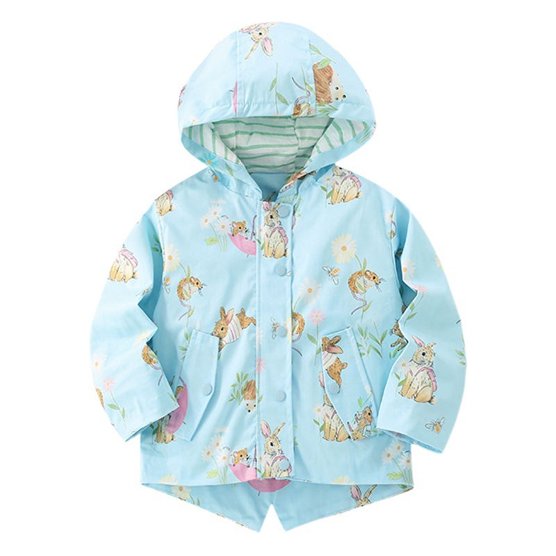 Malwee abrigo de las niñas Primavera y otoño nuevos niños europeos y americanos con capucha cremallera camisa de manga larga coraje abrigo de los niños