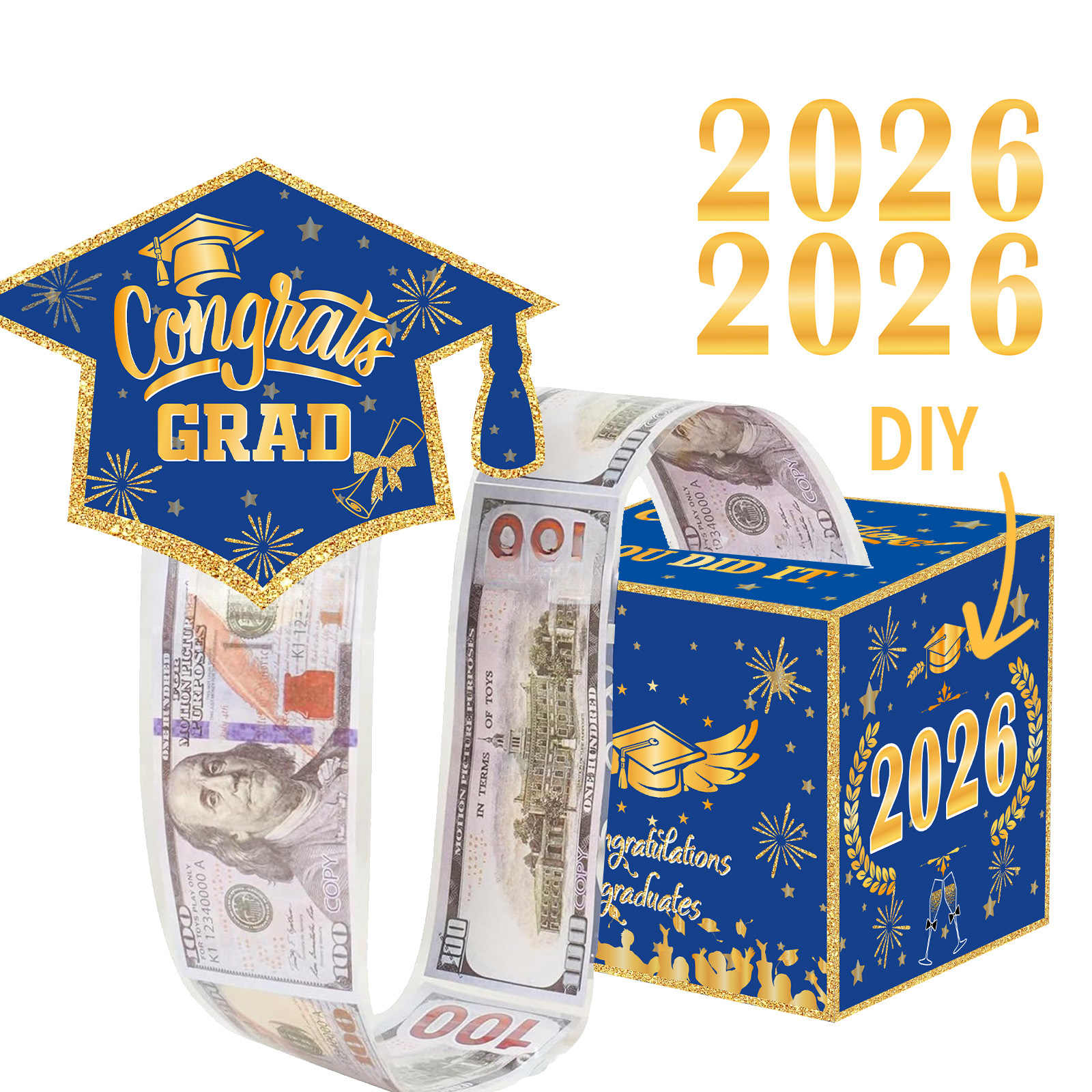 2026蓝金学士帽17（现货款））