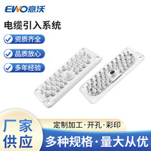 电缆引入系统多孔式穿线密封板电缆布线穿墙板电缆穿芯附件