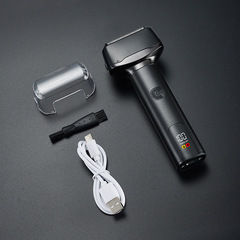 New digital reciprocating three-blade razor, Youth Hammer electric shaver, washable razor with small hammer