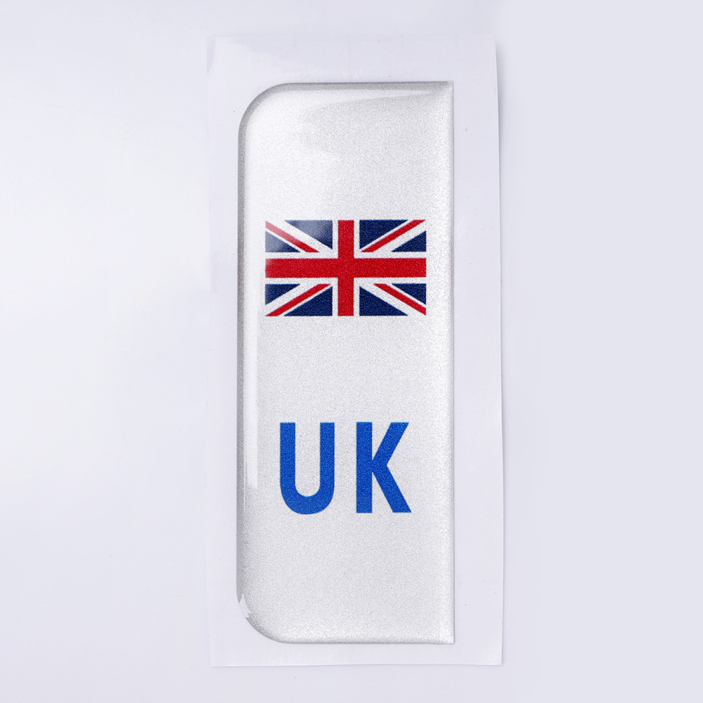 UK UK matrículas de automóviles pegatinas para conducir en Europa de calidad vinilo pegatinas 3D estereoscópicas UK pegatinas de automóviles image 7