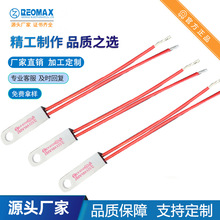 REOMAX可自动复位家用电器陶瓷带孔温控器平头管状陶瓷温控器带孔