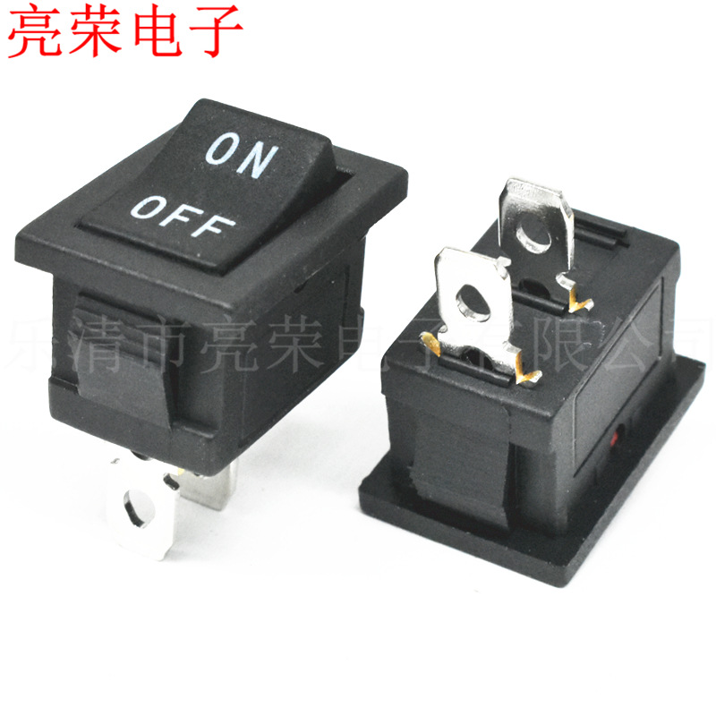 KCD1 15*21 两脚两档 印ON OFF  0.8脚 6A 250V 电子电器电源开关