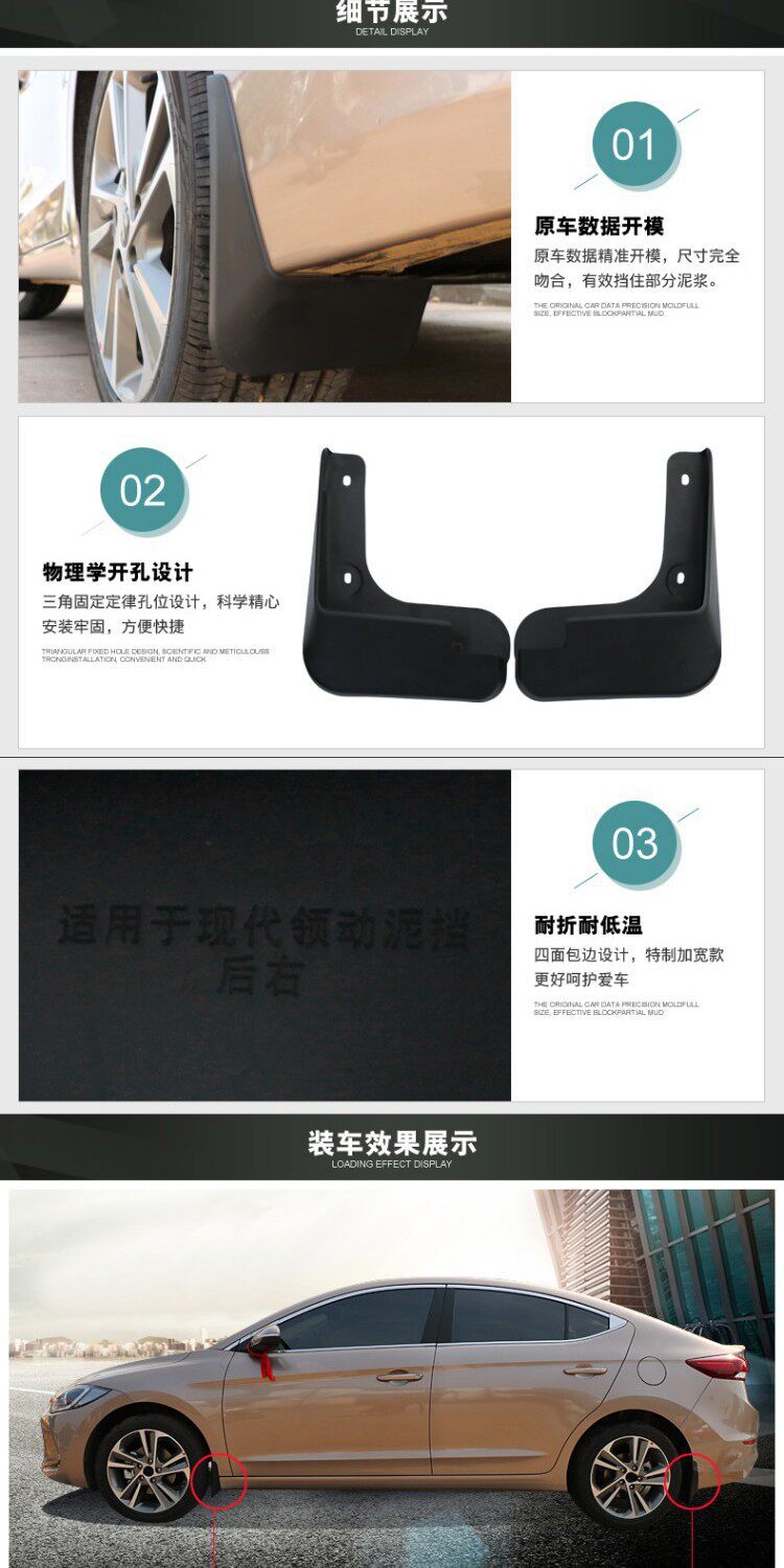 Suitable for 16-25 Models of Nissan Bluebird Maxima Mudguards, New Bluebird Mud Flaps Modification Accessories