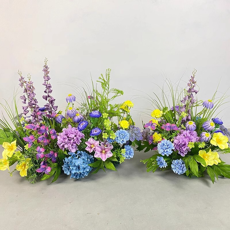 モネの庭の造花、森のウェディングフラワーアレンジメント、ウェディングアレンジメント、ウィンドウデコレーション、装飾造花アート|undefined