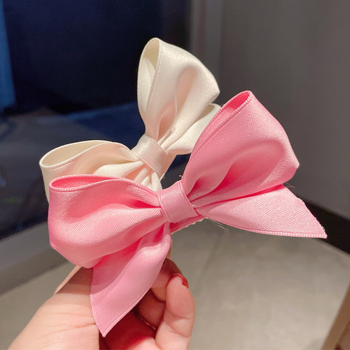 Korean style children's hairpin hair accessories girls red bangs clip cute little bow hairpin headdress princess clip