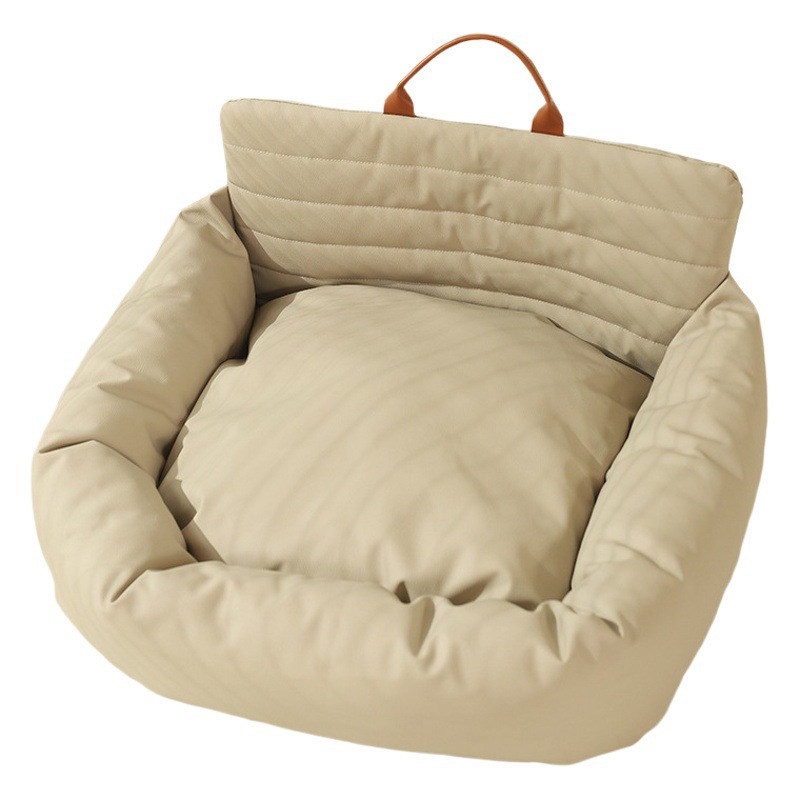 Coche perrera gato nido cuatro estaciones universal asiento de seguridad perro perrera pequeño perro peluche mascota estera del coche