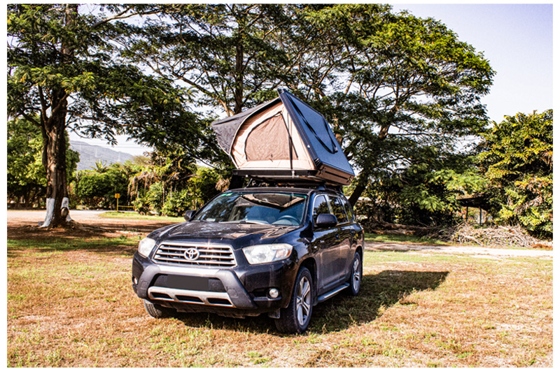Roof Tent Manufacturer Direct Supply Cross-Border New Product Alloy Quick-Open Automatic Waterproof Car-Mounted Quick-Open Camping Outdoor Off-Road