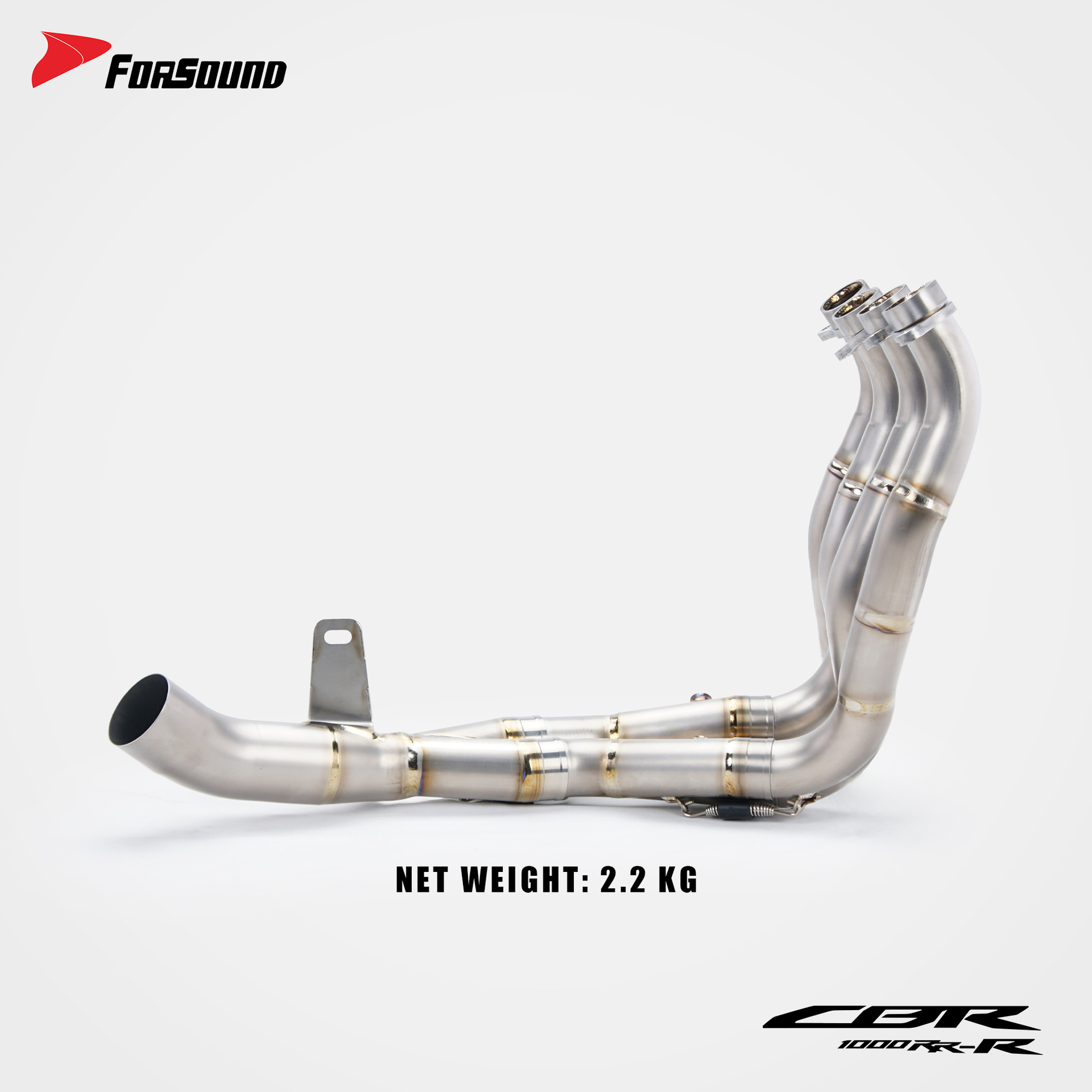 Suitable for HONDA Super Fire Blade Honda CBR1000RR-R modified titanium alloy front and middle section motorcycle exhaust pipe
