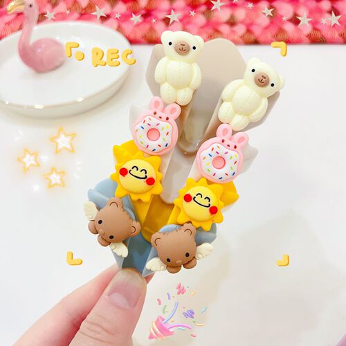 Cartoon square plug hook without punching and strong sticking multifunctional hook power socket head storage holder