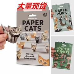 新款DIY Paper Cats DIY纸猫折叠动物折纸50pcs