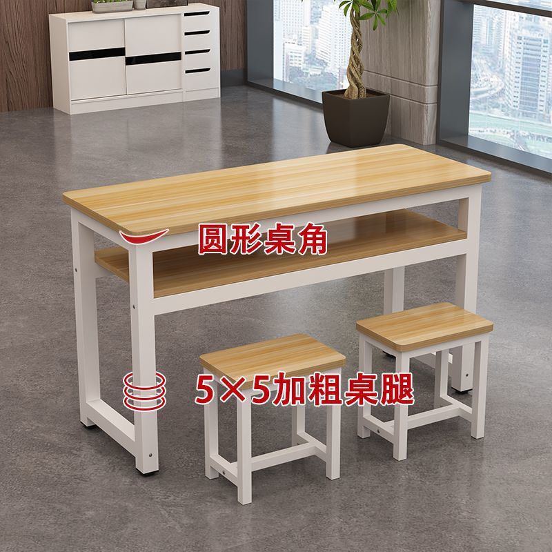 School Art Training Class Desks and Chairs for Primary and Secondary School Students Double Tutoring Desks Long Staff Desks Daycare Class Desks