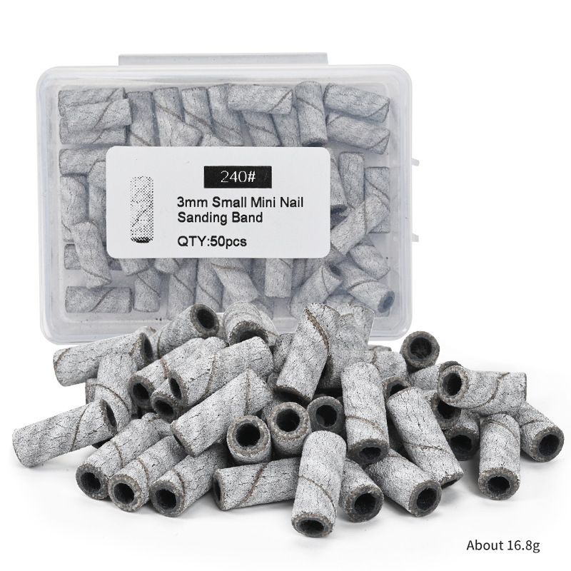 50pcs white small sand circle box is 240#(without bearings)