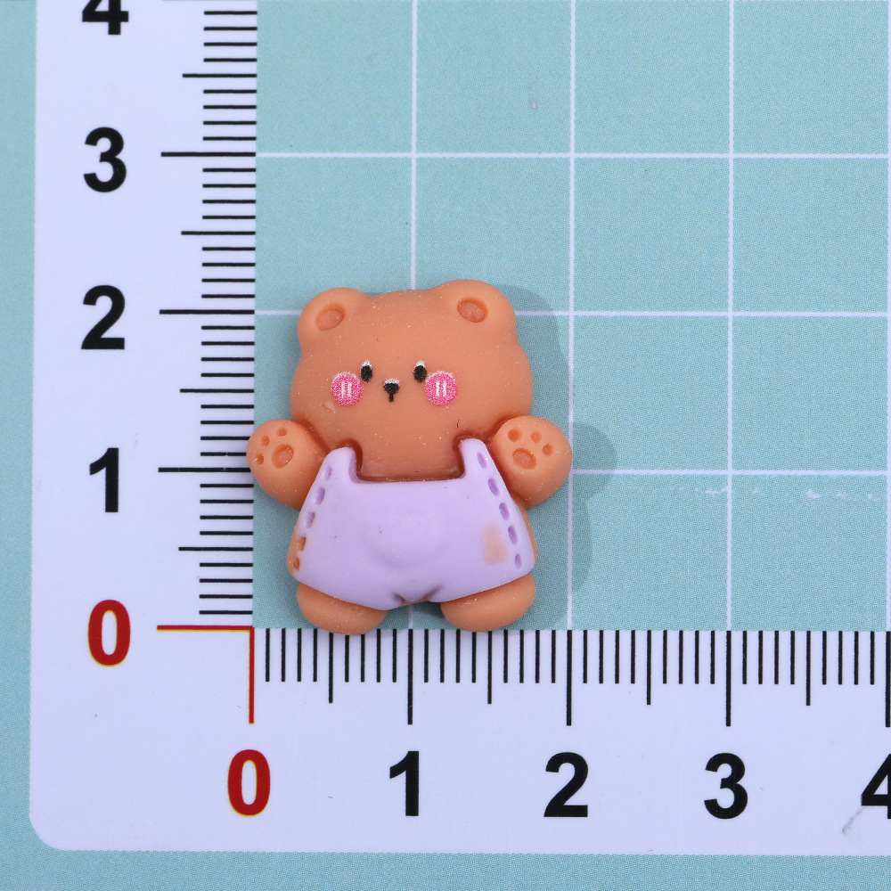 Cartoon animal conejito DIY resina accesorios pegamento crema teléfono móvil Shell agujero zapatos hebilla accesorios para el cabello parche material al por mayor