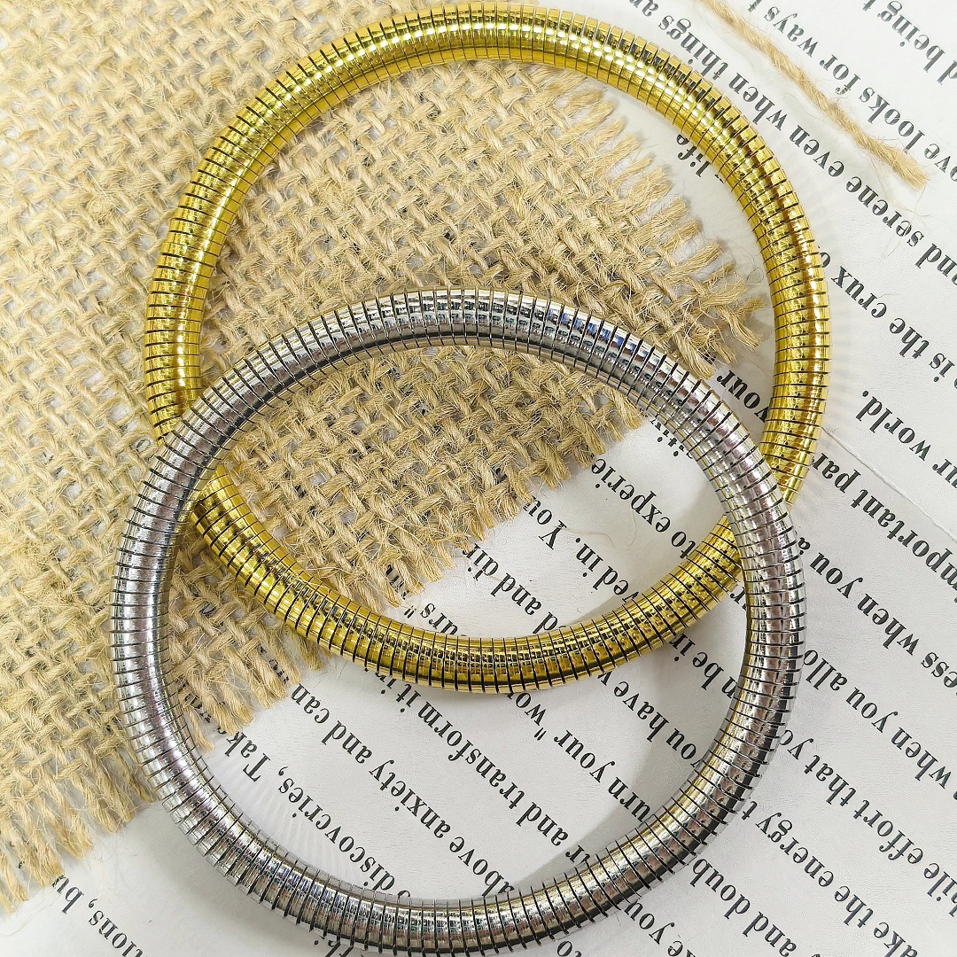 retro elastic fashionable bracelet stainless steel