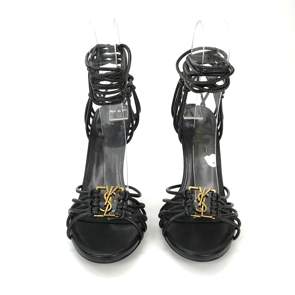 [Верхняя часть из натуральной кожи Slippers Slides туфли на высоком каблуке Y-образная пряжка перекрестные ремешки между пальцами]