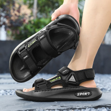 夏季户外透气越南凉鞋男士休闲防滑户外沙滩鞋时尚潮流运动拖鞋男