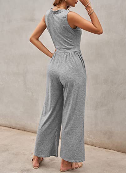 Women's Daily Casual Solid Color Full Length Jumpsuits display picture 3