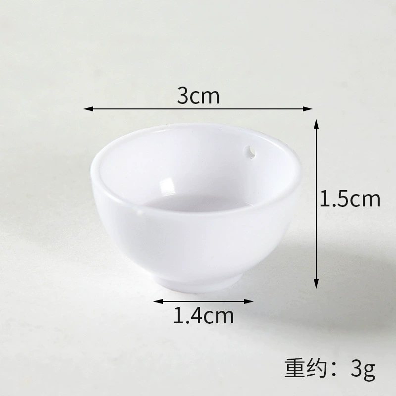 Small realistic tableware, food play, toy, DIY