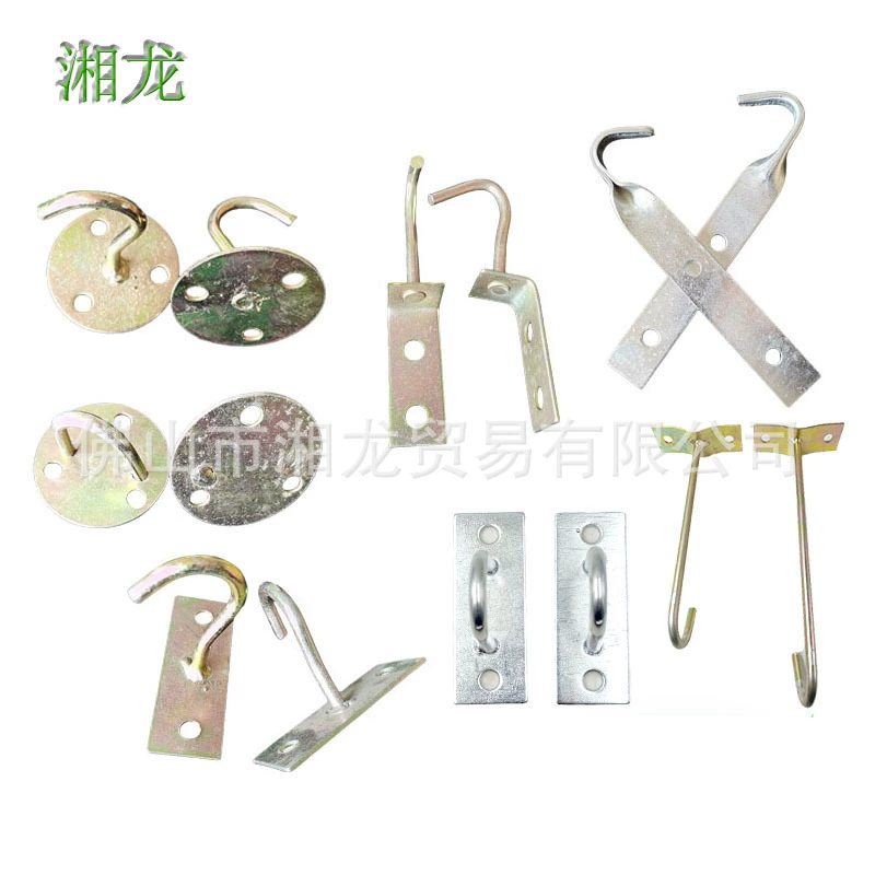 Крюк для вентилятора U-образный верхний крюк Крюк для вентилятора Крюк для крепления освещения Крепежный крюк с железным кольцом Крепежный крюк Настенный крюк Вентиляционный крюк