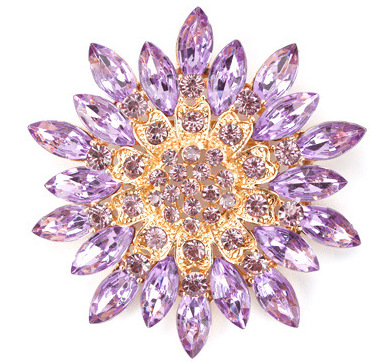 017-8 일본과 한국의 고급 크리스탈 유리 브로치