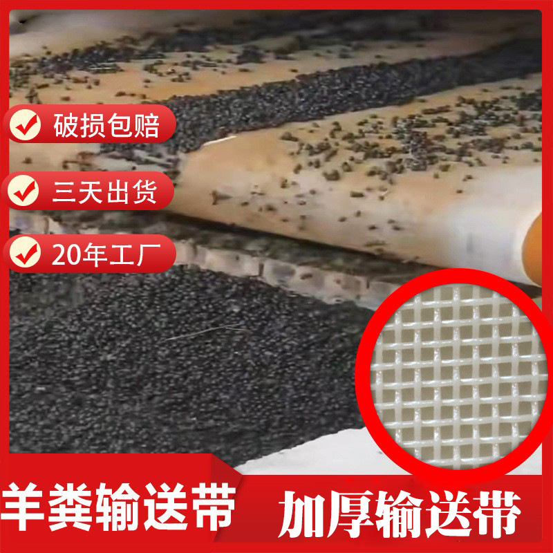 工厂现货供应耐酸养殖场清粪带 聚酯PET滤水烘干传动羊粪输送带