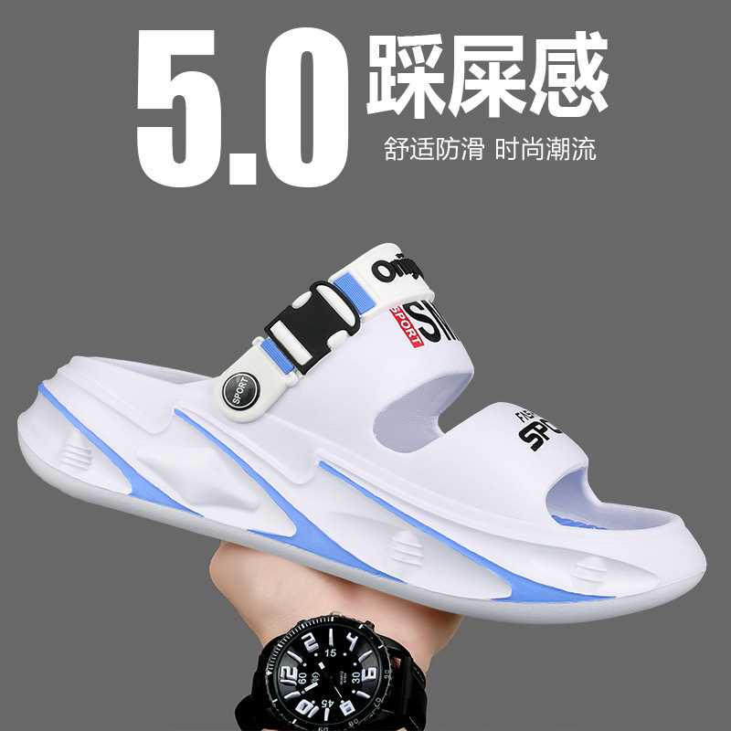 Sandalias para hombres de verano nuevas zapatillas antideslizantes para una pareja de zapatillas de playa ligeras transpirables EVA