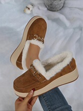 L 95675 Thick Sole Mid Heel Round Toe Boots �и�Բͷ��ѥ