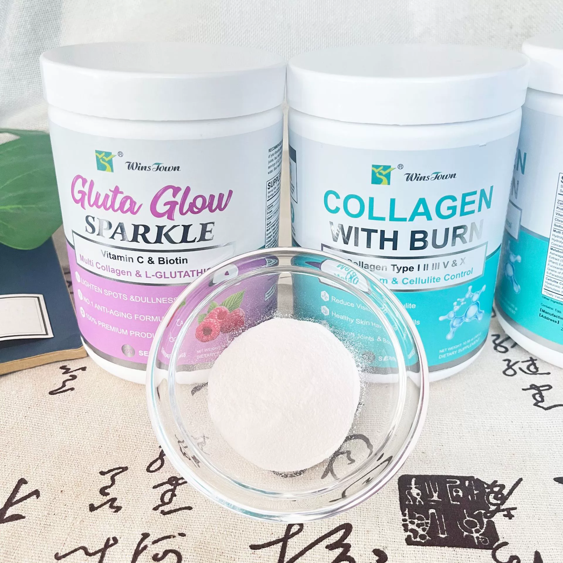Коллаген с эффектом сияния и осветления Gluta Glow Powder, трансграничный осветляющий порошок, коллагеновый порошок