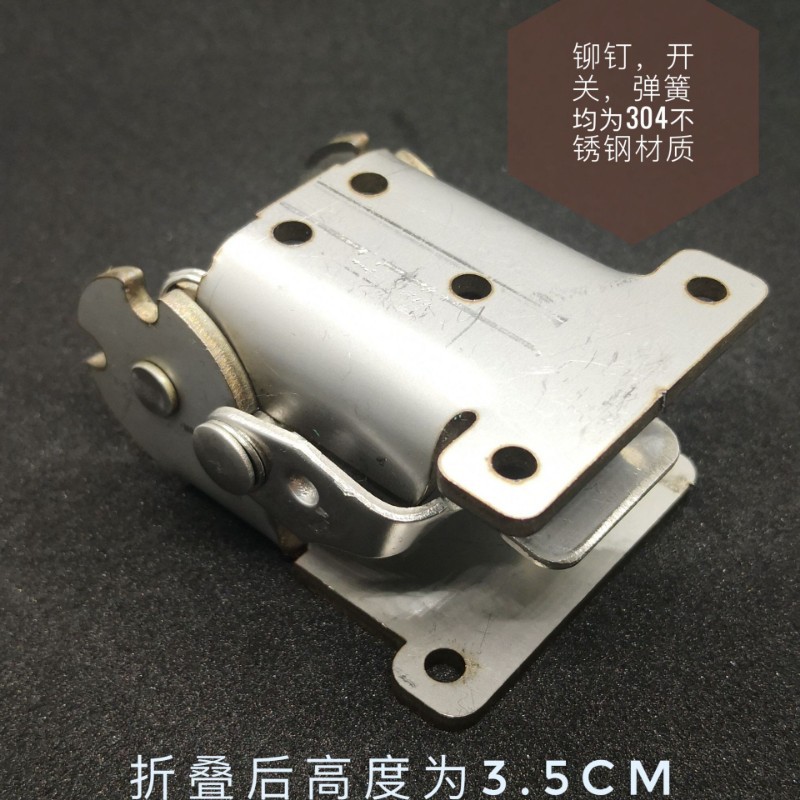 Taburete Mesa mesa de café Conexión de pie plegable bisagra muebles mesa de comedor 0-90-180 grados invisible autobloqueo bisagra plegable