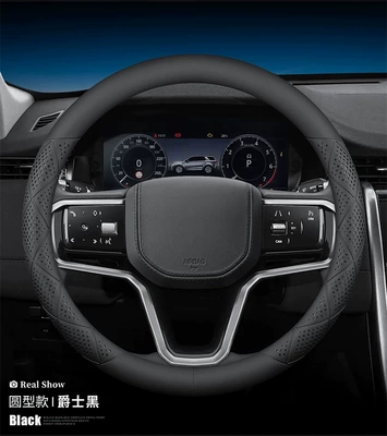 Cross-Border Factory Direct Sales of Steering wheel cover - round-jazz-black-38