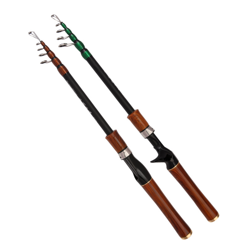 Nuestro producto de expansión de carbono de 45 cm Luoya varilla ML ajuste 1.5 - 2.4m boca de caballo artilugio de pesca negro